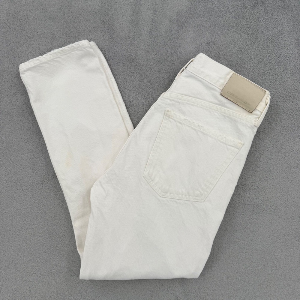 Citizens of Humanity Charlotte Crop High Rise Distressed Jeans Womens 25